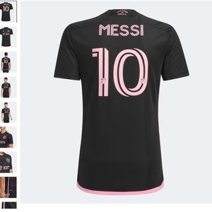 adidas 2023-24 Inter Miami Men's Messi #10 Stadium Away Jersey